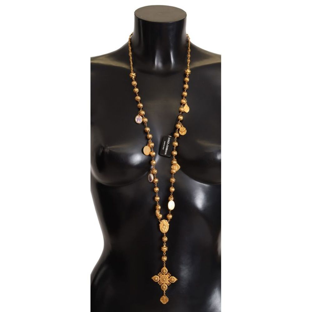 Dolce & Gabbana Gold Cross Pendant Necklace